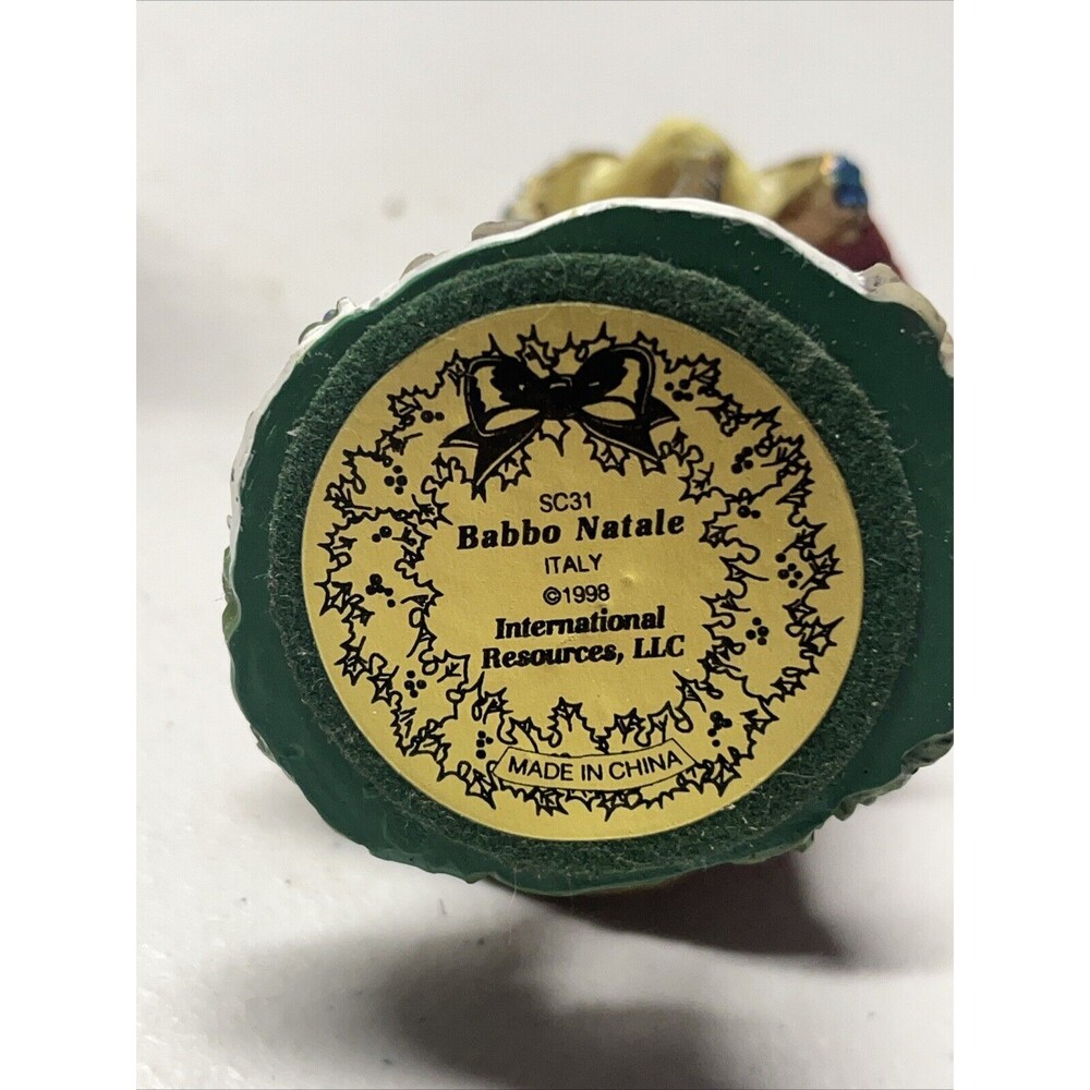 Vintage 1998 Babbo Natale Italy Santa Claus Intl Resources SC31 Christmas Gift - Picture 4 of 4